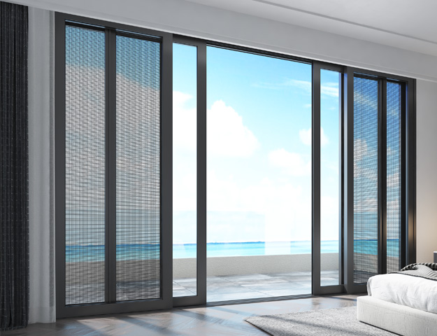 SLIDING DOOR WITH MESH GB-152