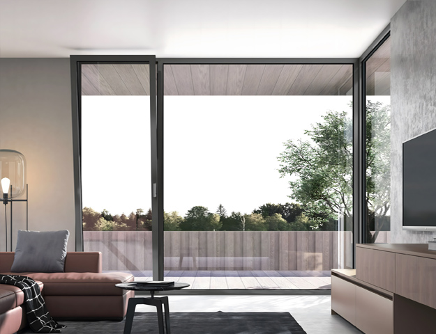 A-Series Picture window wood interior product shot